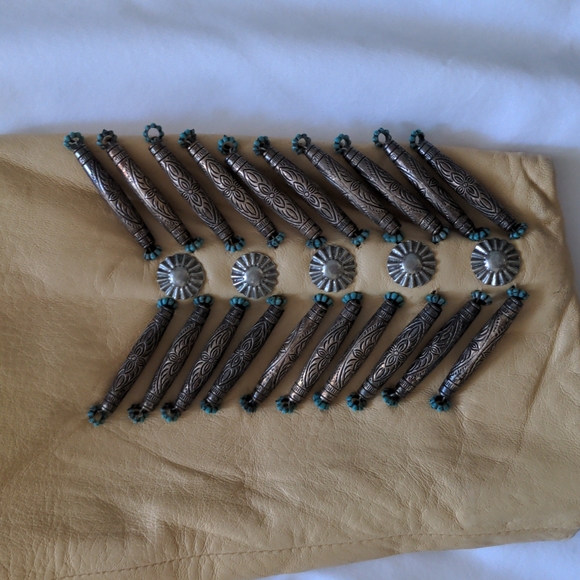 Tribe America Leather Fringed jacket, and pants. - Picture 3 of 8